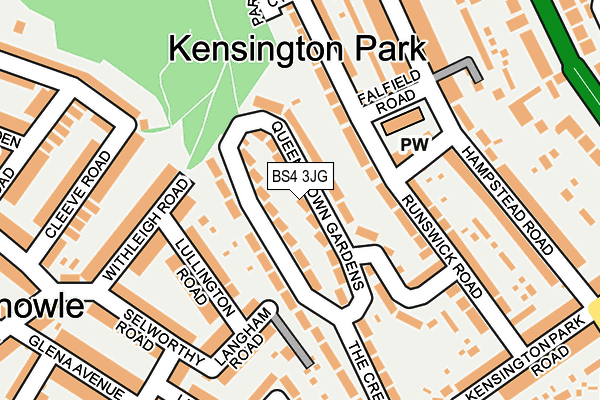 BS4 3JG map - OS OpenMap – Local (Ordnance Survey)