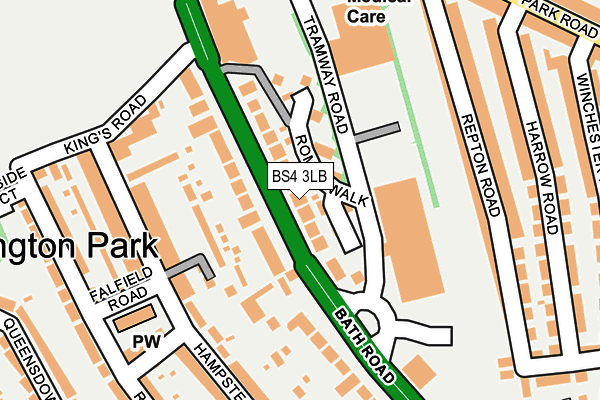 BS4 3LB map - OS OpenMap – Local (Ordnance Survey)