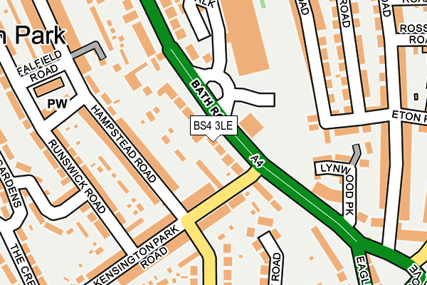 BS4 3LE map - OS OpenMap – Local (Ordnance Survey)