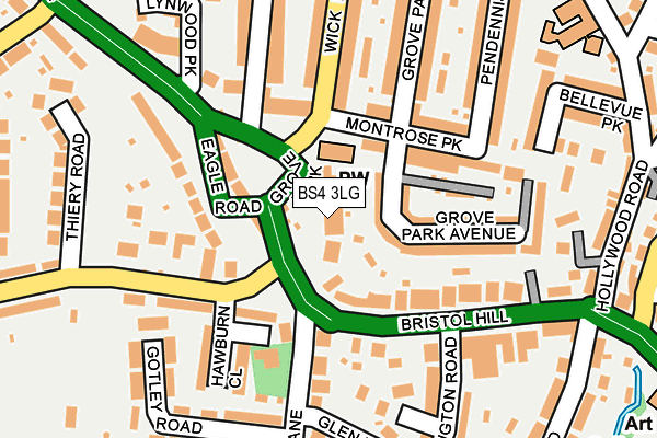 BS4 3LG map - OS OpenMap – Local (Ordnance Survey)