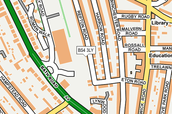 BS4 3LY map - OS OpenMap – Local (Ordnance Survey)