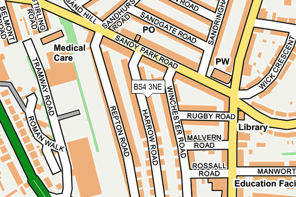 BS4 3NE map - OS OpenMap – Local (Ordnance Survey)