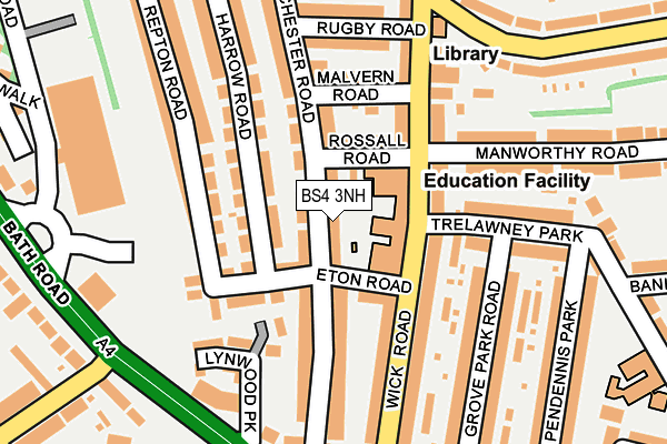 BS4 3NH map - OS OpenMap – Local (Ordnance Survey)