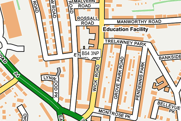 BS4 3NP map - OS OpenMap – Local (Ordnance Survey)