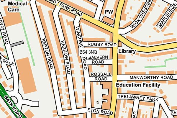 BS4 3NQ map - OS OpenMap – Local (Ordnance Survey)