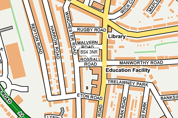 BS4 3NR map - OS OpenMap – Local (Ordnance Survey)
