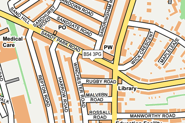 BS4 3PG map - OS OpenMap – Local (Ordnance Survey)