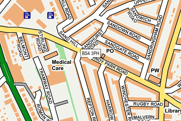 BS4 3PH map - OS OpenMap – Local (Ordnance Survey)