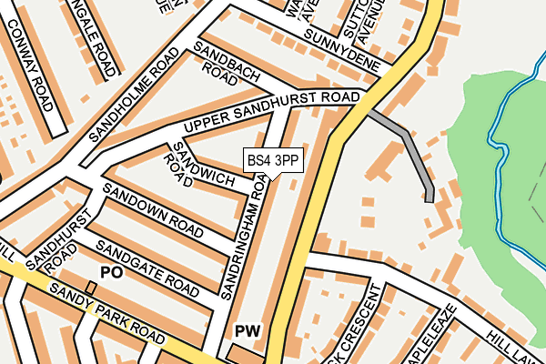 BS4 3PP map - OS OpenMap – Local (Ordnance Survey)