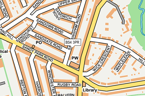 BS4 3PR map - OS OpenMap – Local (Ordnance Survey)