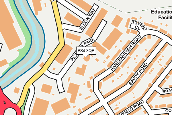 BS4 3QB map - OS OpenMap – Local (Ordnance Survey)