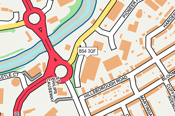 BS4 3QF map - OS OpenMap – Local (Ordnance Survey)