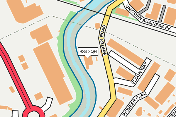 BS4 3QH map - OS OpenMap – Local (Ordnance Survey)