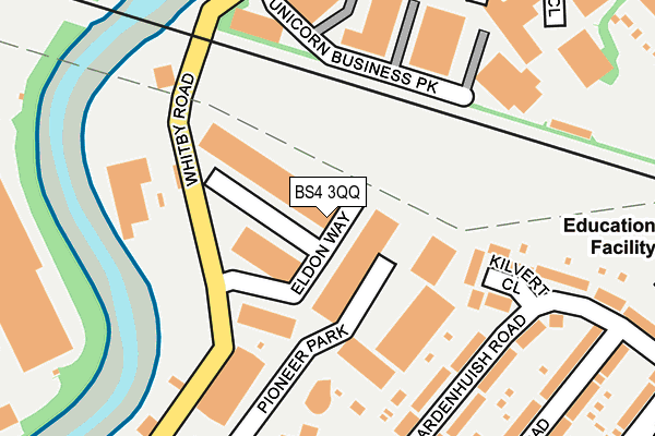 BS4 3QQ map - OS OpenMap – Local (Ordnance Survey)