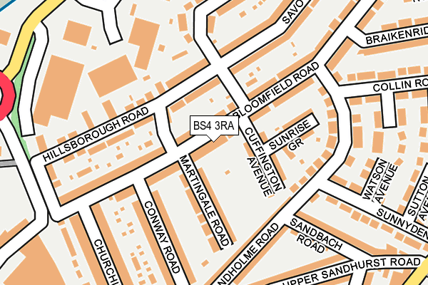 BS4 3RA map - OS OpenMap – Local (Ordnance Survey)