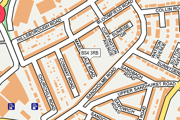 BS4 3RB map - OS OpenMap – Local (Ordnance Survey)