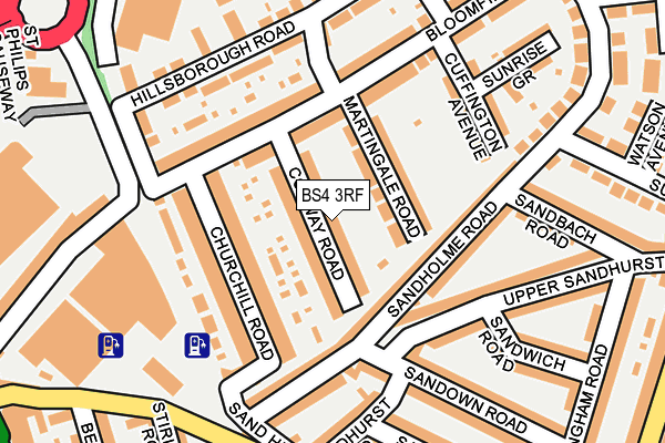 BS4 3RF map - OS OpenMap – Local (Ordnance Survey)