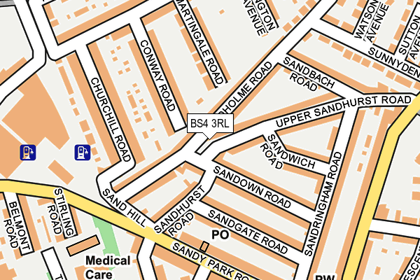 BS4 3RL map - OS OpenMap – Local (Ordnance Survey)