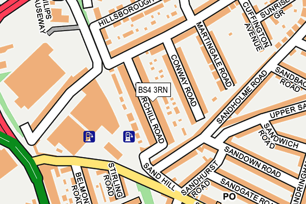 BS4 3RN map - OS OpenMap – Local (Ordnance Survey)