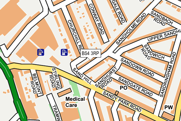 BS4 3RP map - OS OpenMap – Local (Ordnance Survey)