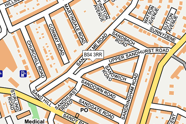 BS4 3RR map - OS OpenMap – Local (Ordnance Survey)