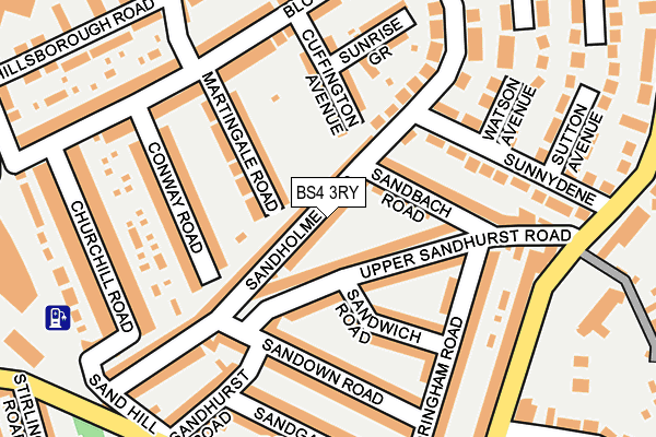 BS4 3RY map - OS OpenMap – Local (Ordnance Survey)