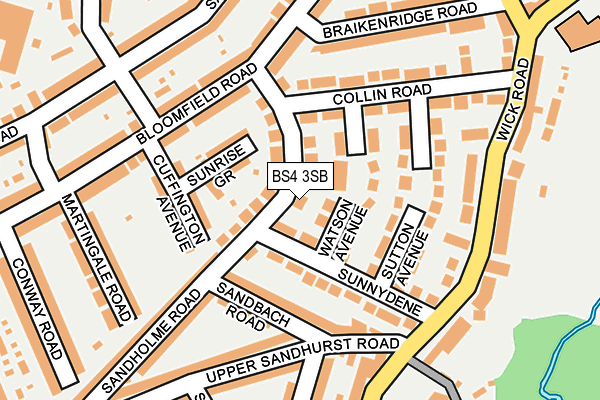 BS4 3SB map - OS OpenMap – Local (Ordnance Survey)