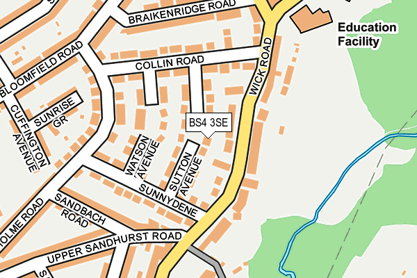 BS4 3SE map - OS OpenMap – Local (Ordnance Survey)