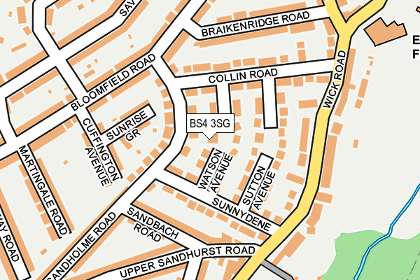 BS4 3SG map - OS OpenMap – Local (Ordnance Survey)