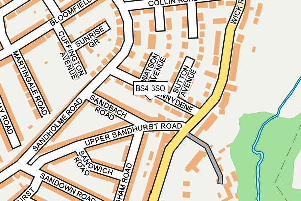 BS4 3SQ map - OS OpenMap – Local (Ordnance Survey)