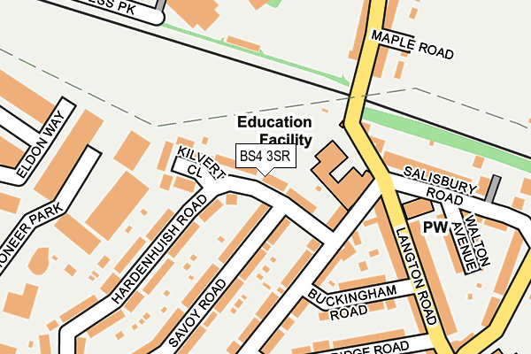 BS4 3SR map - OS OpenMap – Local (Ordnance Survey)