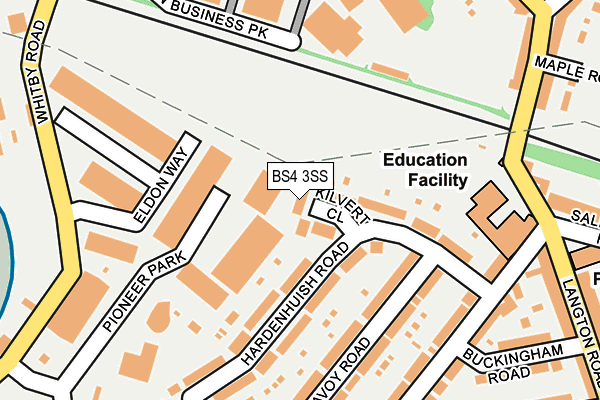 BS4 3SS map - OS OpenMap – Local (Ordnance Survey)