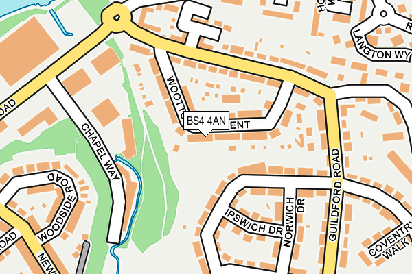 BS4 4AN map - OS OpenMap – Local (Ordnance Survey)