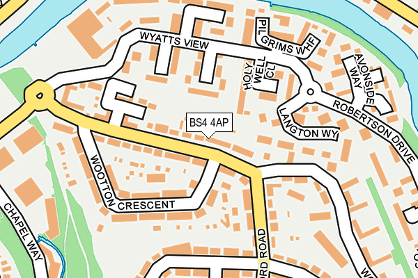 BS4 4AP map - OS OpenMap – Local (Ordnance Survey)