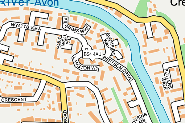 BS4 4AU map - OS OpenMap – Local (Ordnance Survey)
