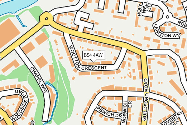 BS4 4AW map - OS OpenMap – Local (Ordnance Survey)