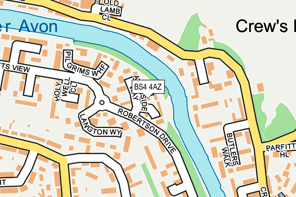 BS4 4AZ map - OS OpenMap – Local (Ordnance Survey)