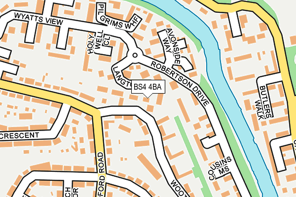 BS4 4BA map - OS OpenMap – Local (Ordnance Survey)