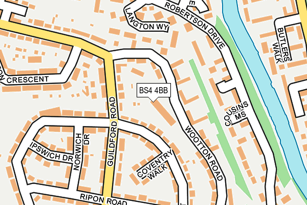 BS4 4BB map - OS OpenMap – Local (Ordnance Survey)