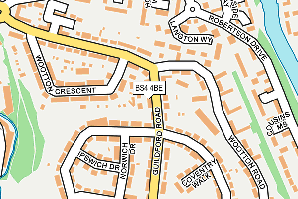 BS4 4BE map - OS OpenMap – Local (Ordnance Survey)