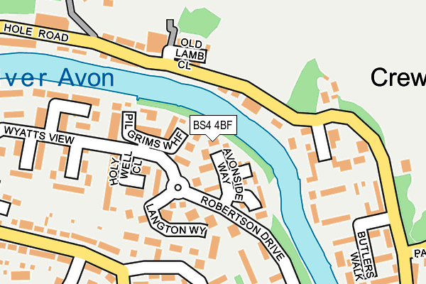 BS4 4BF map - OS OpenMap – Local (Ordnance Survey)