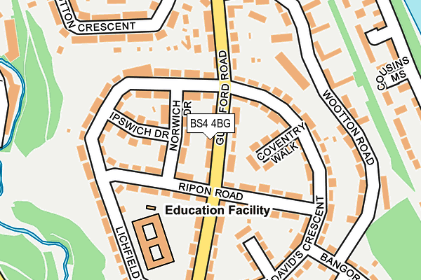 BS4 4BG map - OS OpenMap – Local (Ordnance Survey)