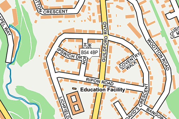 BS4 4BP map - OS OpenMap – Local (Ordnance Survey)
