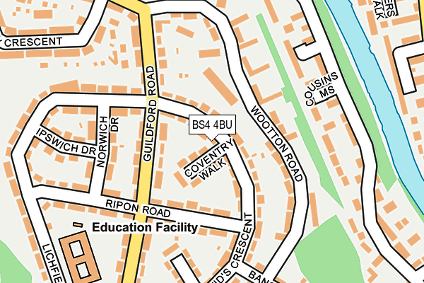 BS4 4BU map - OS OpenMap – Local (Ordnance Survey)