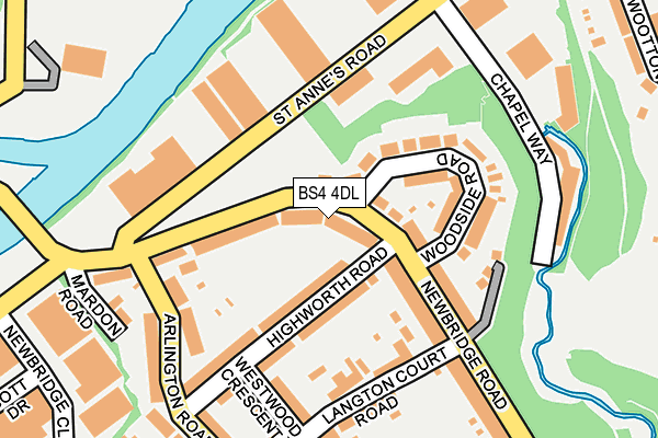 BS4 4DL map - OS OpenMap – Local (Ordnance Survey)