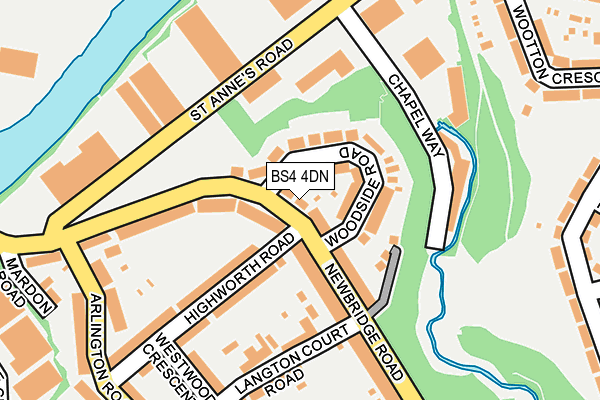 BS4 4DN map - OS OpenMap – Local (Ordnance Survey)