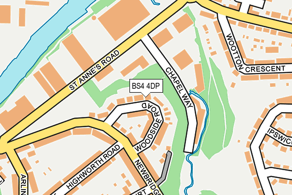 BS4 4DP map - OS OpenMap – Local (Ordnance Survey)