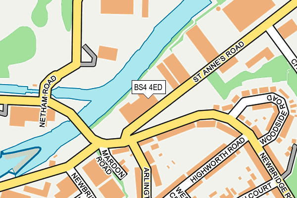 BS4 4ED map - OS OpenMap – Local (Ordnance Survey)