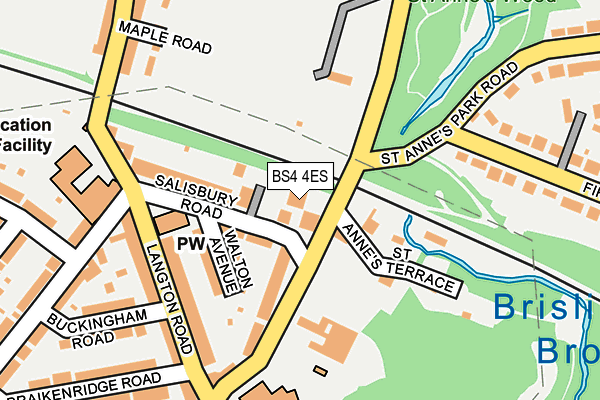 BS4 4ES map - OS OpenMap – Local (Ordnance Survey)
