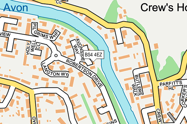 BS4 4EZ map - OS OpenMap – Local (Ordnance Survey)